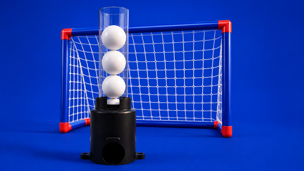 Game phase: ball dispenser in front of the goal